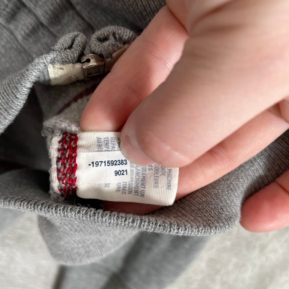 American Eagle Hoodie Mens Medium Gray Eagle Graphic Full Zip Vintage Fit Y2K - Picture 5 of 9